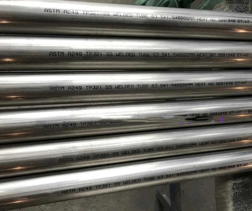 TP321H Bright Annealed Condenser Tubes TP321H Bright Annealed Condenser Tubes